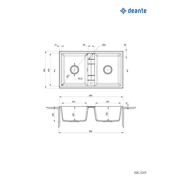 Deante Sudopera Eridan 86N2