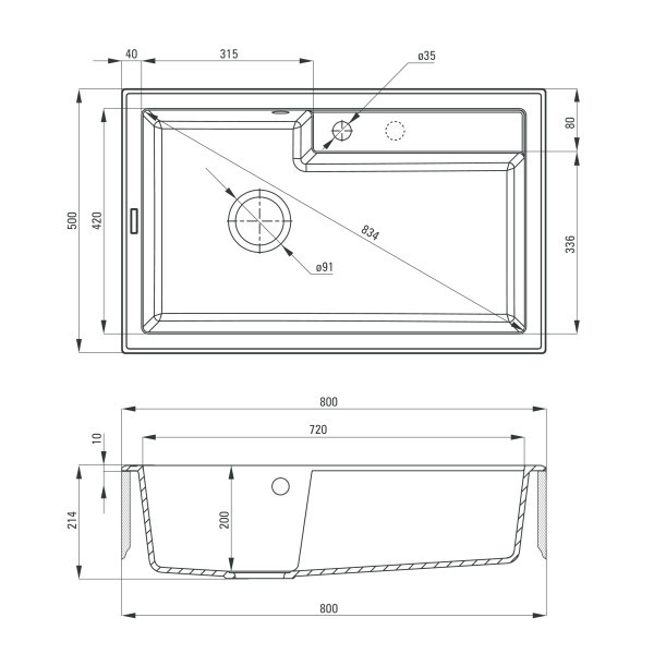 Deante sudopera ZQE S10B