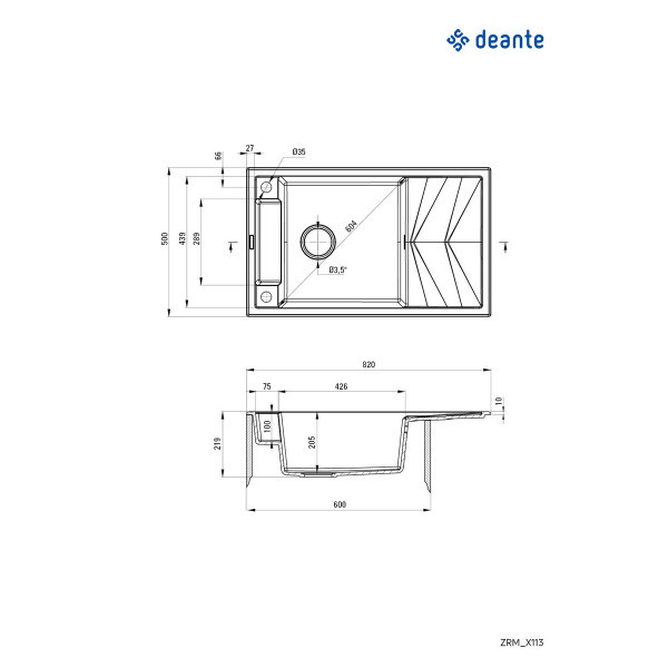 Deante sudopera Magnetic 82MANO