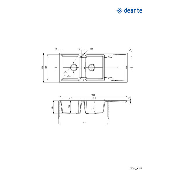 Deante Sudopera Andante 116SDO2