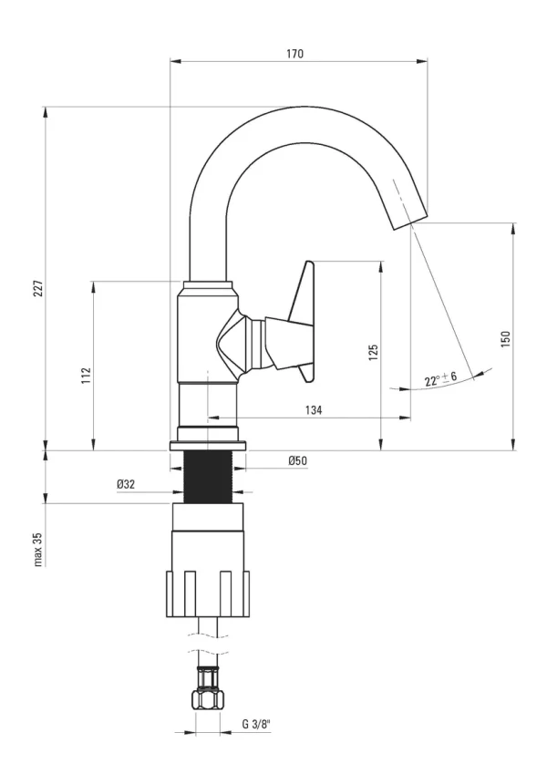 Slavina Temiso BQT 021M