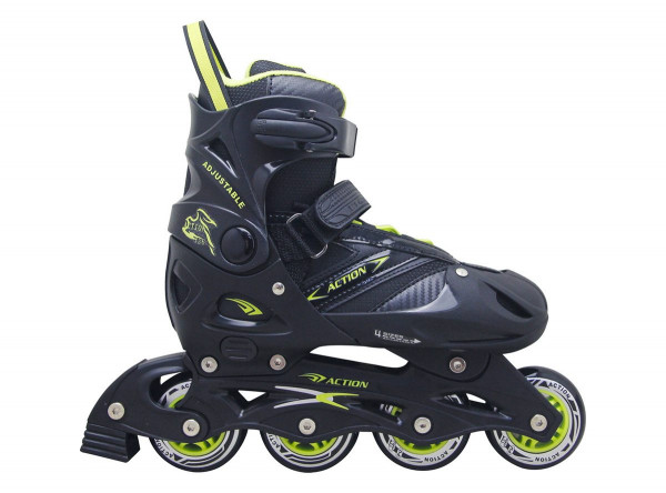 ROLER PW126B-C CRNO SIVA XS(29-32) PVC ABEC5 PU TOČKIĆI
