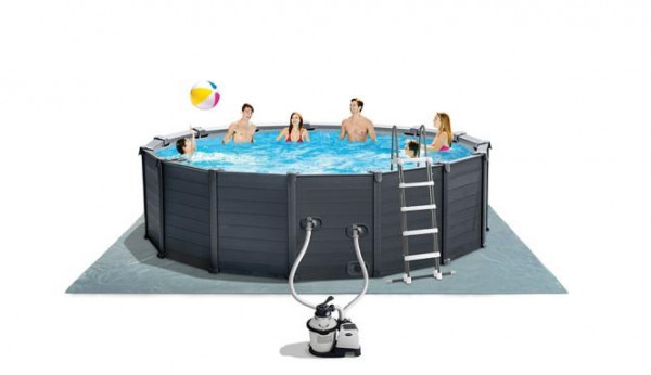 INTEX Bazen GRAPHITE GRAY PANEL 4.78 x1.24