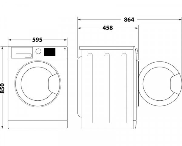 WHIRLPOOL WRBSB 6249 W mašina za pranje veša