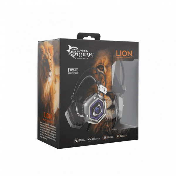 White Shark Headset GH-1841 LION Crne