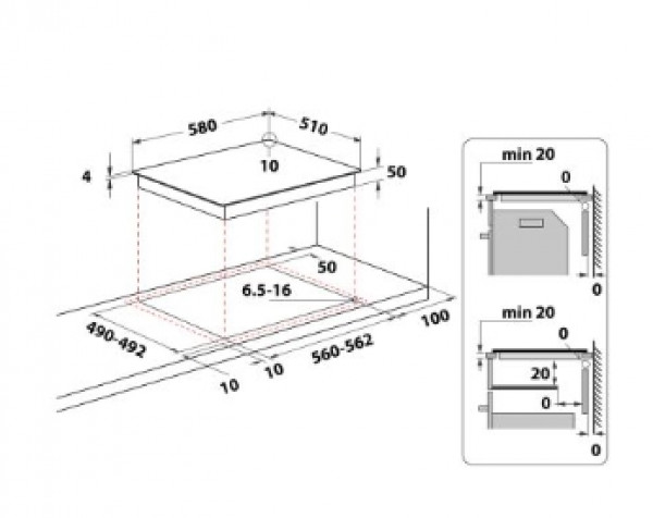 WHIRLPOOL AKM 9010NE Ugradna ploča