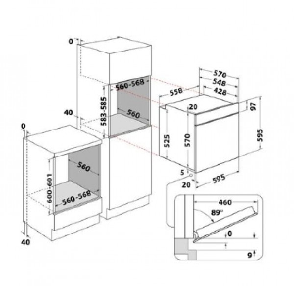 WHIRLPOOL OMK58HU1B ugradna rerna