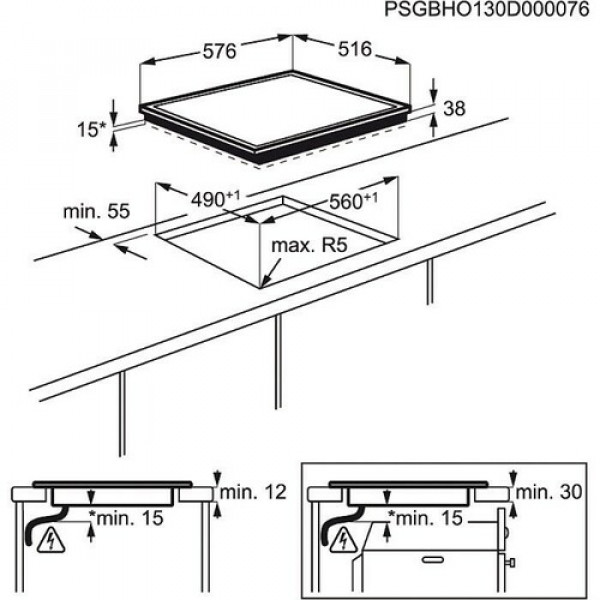 Electrolux Ugradna ploca ehf6240xxk bi