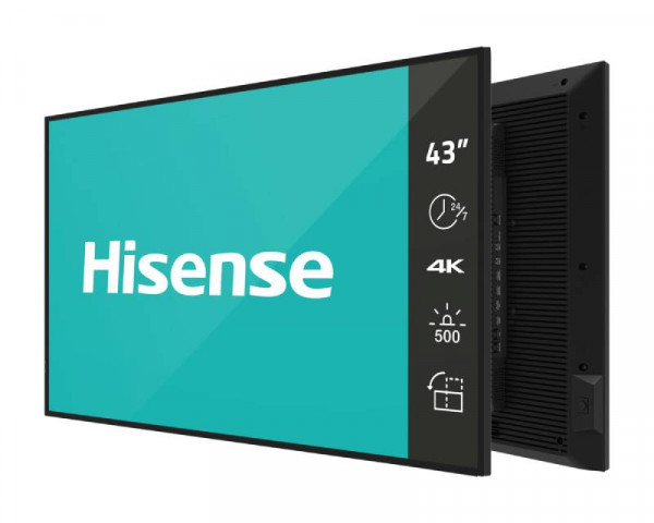 HISENSE 43DM66D 4K UHD 500 nita Digital Signage Display - 247 Operation