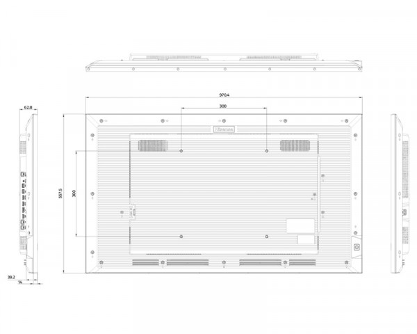 HISENSE 43GM50D 4K UHD 500 nita Digital Signage Display - 187 Operation