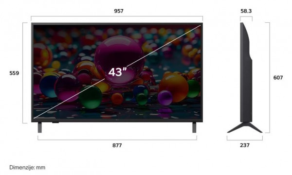 LG TV Led 43UA75003LA