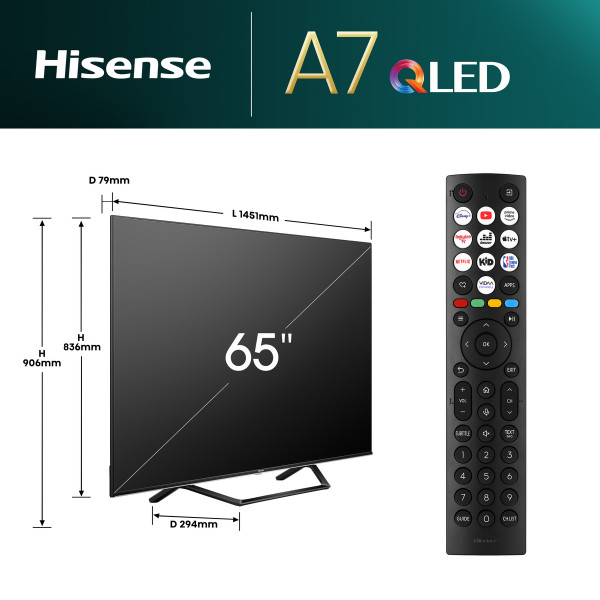HISENSE 65 inča 65A7NQ QLED 4K UHD Smart TV