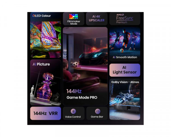 HISENSE 85 inča 85E7Q PRO QLED 4K UHD Smart TV 