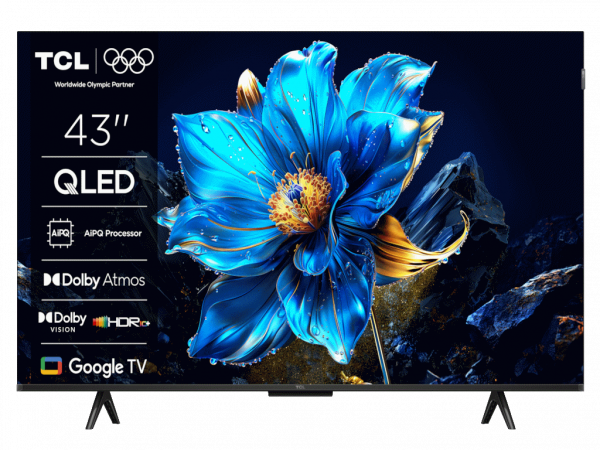 TCL Televizor 43P7K QLED 43inch 4K 60Hz Google TV crna