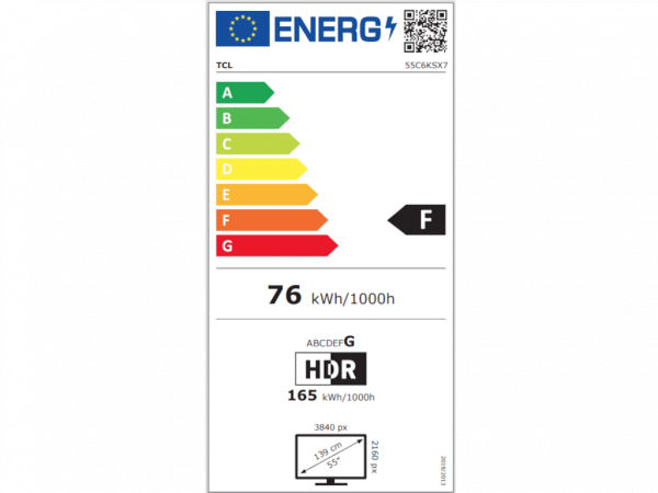 TCL Televizor 55C6KS MiniLED 55inch 4K 60Hz Google TV crna