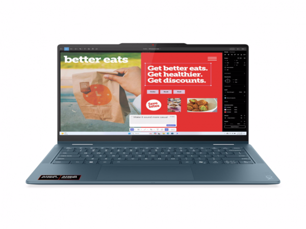 LENOVO Laptop Yoga 7 2in1 14AKP10 DOS 14 inch WUXGA OLED Ryzen AI 5-340 24GB 1TB bklt srb smaragd