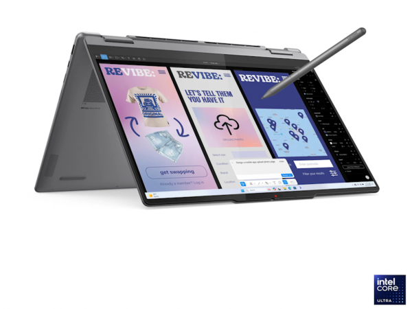LENOVO Laptop Yoga 7 2in1 14ILL10 DOS 14 inch 2.8K OLEDU7-258V 32GB 1TB BKLT SRB siva