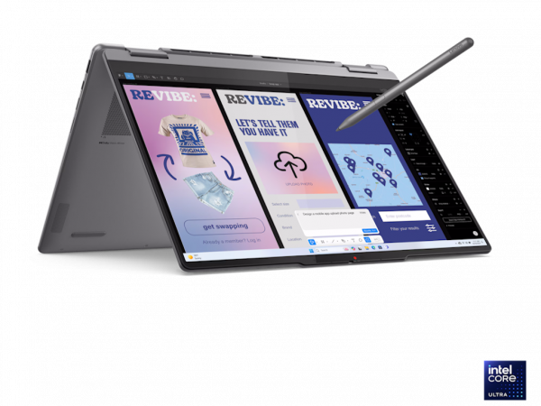 LENOVO Laptop Yoga 7 2in1 14ILL10 DOS 14 inch WQUX OLED TouchU5-226V 16GB 512GB BKLT SRB siva