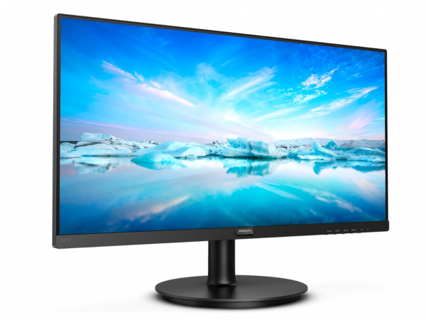 Monitor PHILIPS 221V8A00 21.5 inch VA 1920x1080 75Hz 4ms GtG VGA,HDMI zvucnici crna