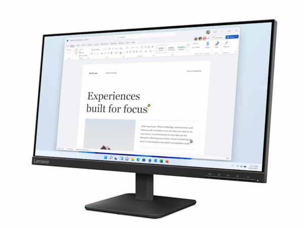 LENOVO Monitor L24-4e 23.8 inch IPS 1920x1080 100Hz 4ms HDMI, VGA crna