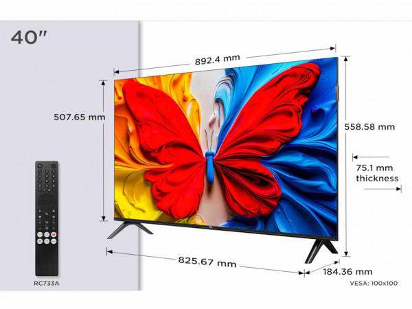 TCL Televizor 40S5KQ LED 40inch Full HD 60Hz Android TV crna