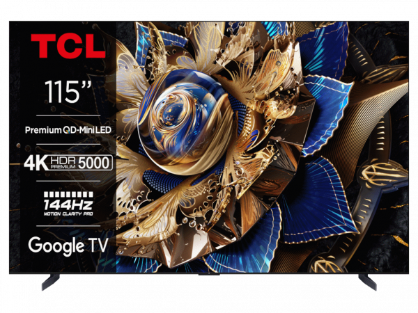 TCL Televizor 115X955 Max MiniLED 115 inch 4K 144Hz Google TV crna