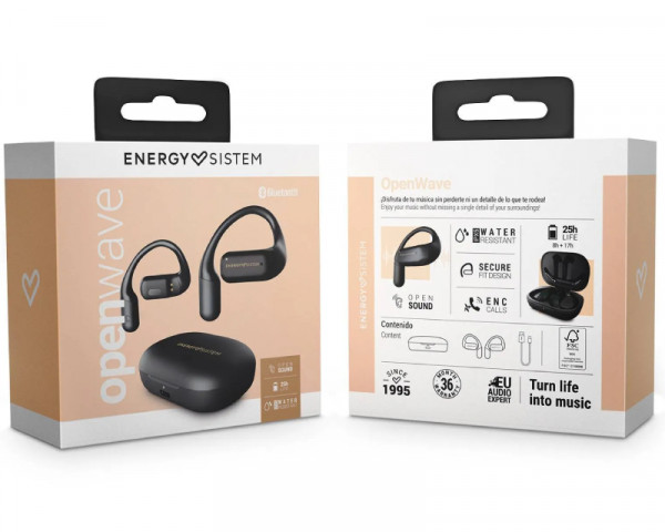 ENERGY SISTEM OpenWave Bluetooth crne slušalice (M45882)