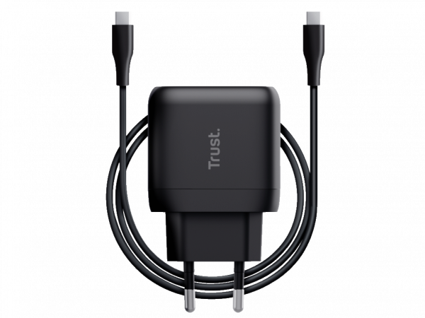 TRUST Punjač Maxo 45W USB-C laptop/smartphone/tablet 2m USB-C kabal crna