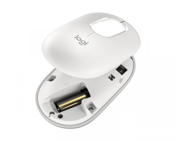 LOGITECH Pop Mouse with Emoji, Off-White miš