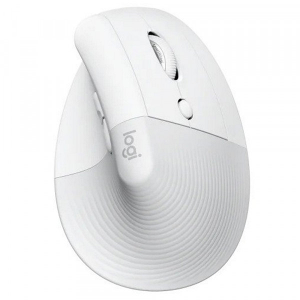 LOGITECH Lift Vertical Ergonomic Wireless miš beli