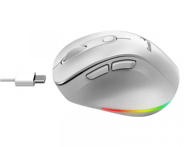 GENIUS Ergo 9000S Pro Pearl White USB miš