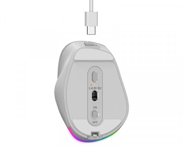 GENIUS Ergo 9000S Pro Silver USB Bežični sivi miš