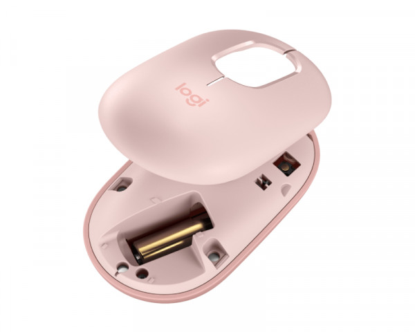 LOGITECH Pop Mouse with Emoji, Rose miš