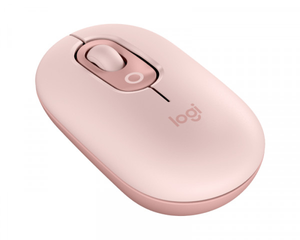 LOGITECH Pop Mouse with Emoji, Rose miš