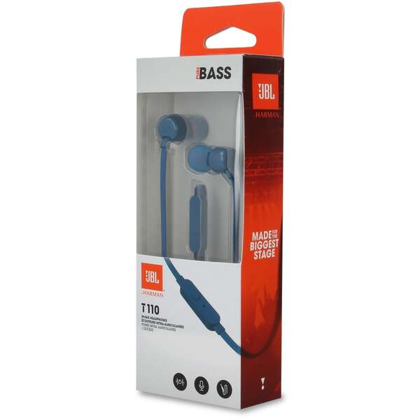 JBL t110 plave slusalice