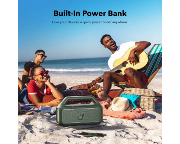 ANKER Soundcore Boom 2 80W 2.1 prenosivi bluetooth IPX7 zvučnik zeleni