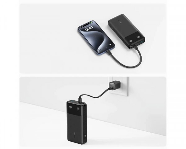 ANKER 20000mAh, 30W, Power Bank crni