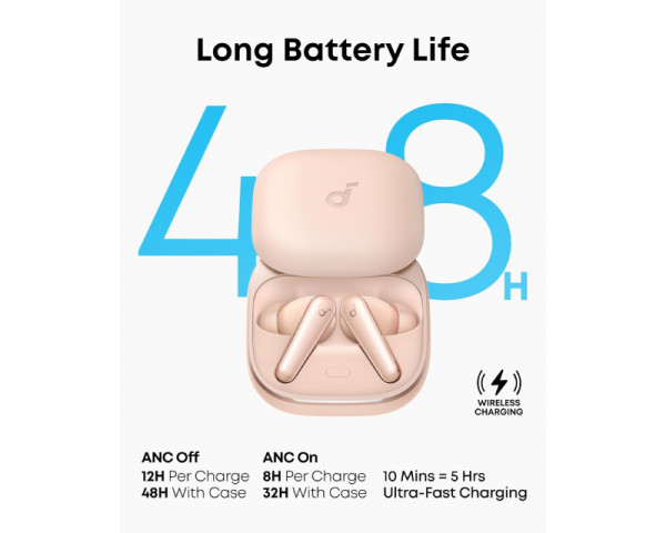 ANKER Soundcore Liberty 5 TWS ANC BT bubice sa mikrofonom roze