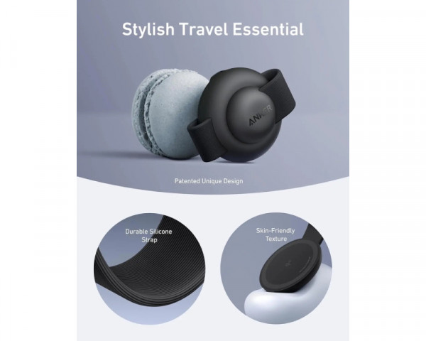 ANKER MagGo Bežični 3u1 sklopivi punjač, crni