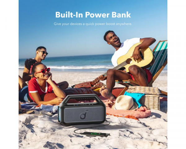 ANKER Soundcore Boom 2 80W 2.1 prenosivi bluetooth IPX7 zvučnik crni