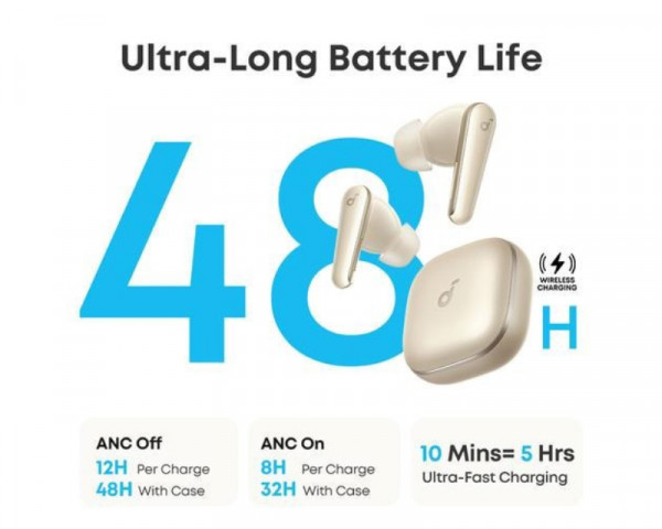 ANKER Soundcore Liberty 5 TWS ANC BT bubice sa mikrofonom zlatne