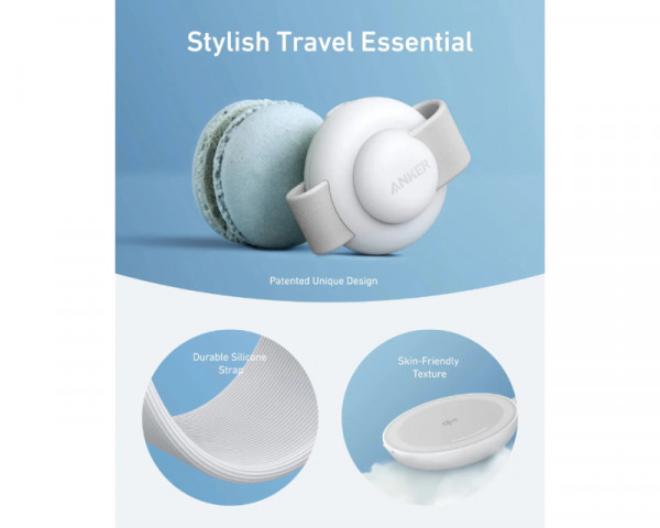 ANKER MagGo Bežični 3u1 sklopivi punjač beli