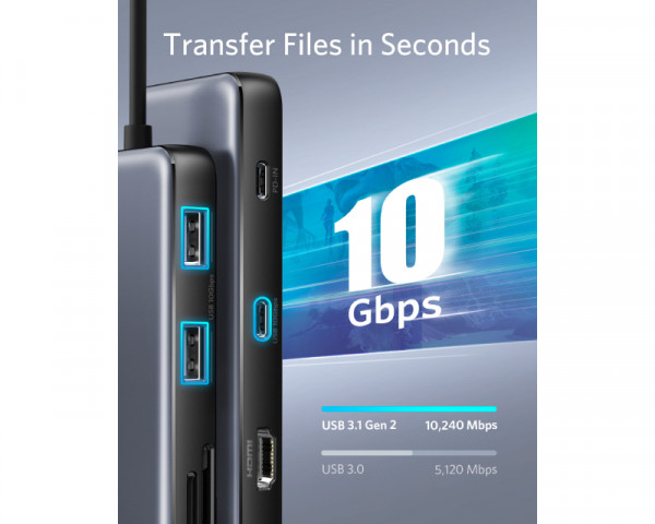 ANKER USB-C Data Hub 8u1 10Gbps