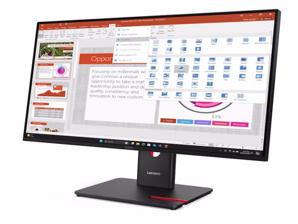LENOVO Monitor ThinkVision T27-40 27 inch 1920x1080 IPS 300Hz 4ms 4xUSB,1xUSB C Swivel,Pivot,Height crna