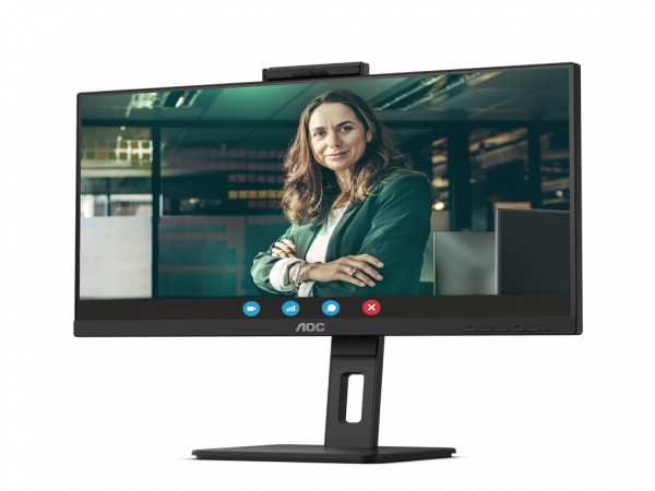 AOC Monitor Q27P3QW 27 inch IPS 2560X1440 75 4ms GTG HDMI2X,DP,USB VESA zvucnici kamera crna