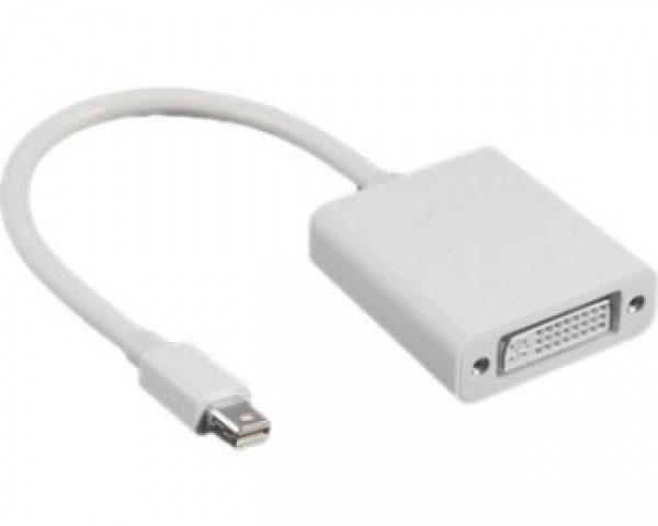 FAST ASIA Adapter - konvertor Mini DisplayPort (M) - DVI (F) beli