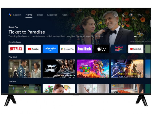 TCL Televizor 32S4K QLED 32 inch HD 60Hz Google TV crna