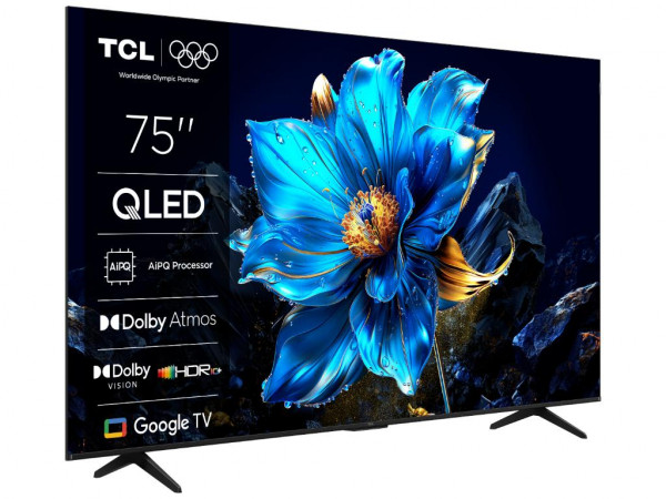 TCL Televizor 75P7K QLED 75 inch 4K UHD 60Hz Google TV crna