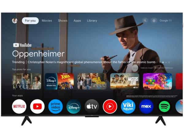 TCL Televizor 65P7K QLED 65 inch 4K UHD 60Hz Google TV crna