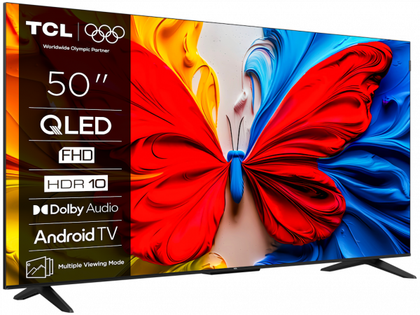 TCL Televizor 50S5K QLED 50 inch Full HD 60Hz Google TV crna